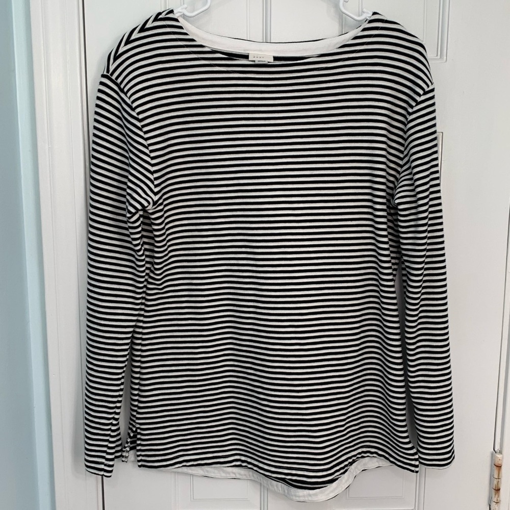 A New Day Black and White Long Sleeve Shirt